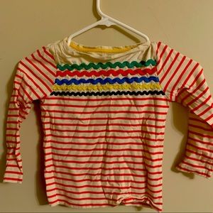 Mini Biden Long sleeve shirt with stripes girls 8